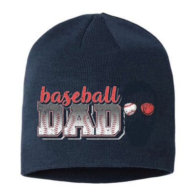 Baseball Dad Vintage Baseball For Dad Sustainable Beanie