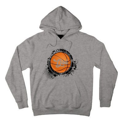 Basketball Dad Vintage Basketball Family Matching Cute Gift Tall Hoodie