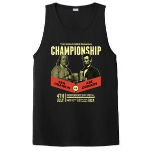 Ben Drankin Vs Abe In Poster 4th Of July Meaningful Gift PosiCharge Competitor Tank