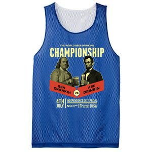 Ben Drankin Vs Abe In Poster 4th Of July Meaningful Gift Mesh Reversible Basketball Jersey Tank