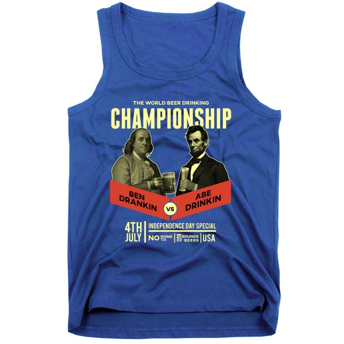 Ben Drankin Vs Abe In Poster 4th Of July Meaningful Gift Tank Top