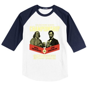 Ben Drankin Vs Abe In Poster 4th Of July Meaningful Gift Baseball Sleeve Shirt