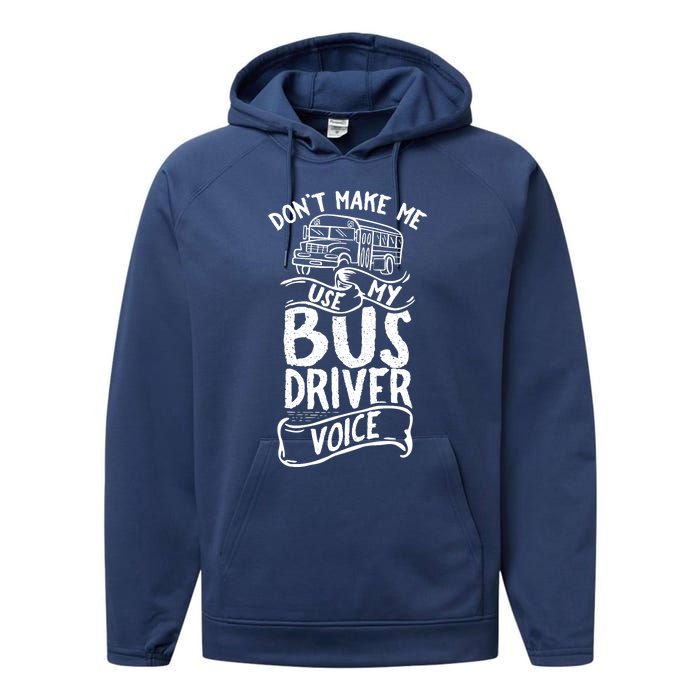 Bus Driver Voice Job Operator Busman Driving Performance Fleece Hoodie