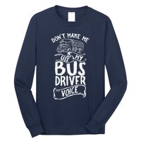 Bus Driver Voice Job Operator Busman Driving Long Sleeve Shirt