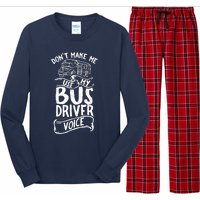 Bus Driver Voice Job Operator Busman Driving Long Sleeve Pajama Set