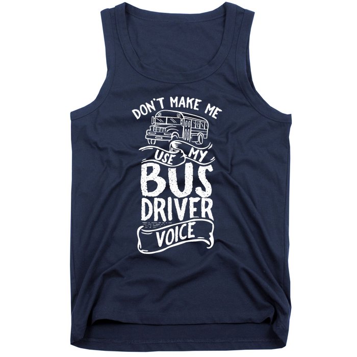 Bus Driver Voice Job Operator Busman Driving Tank Top