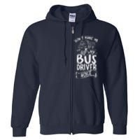 Bus Driver Voice Job Operator Busman Driving Full Zip Hoodie