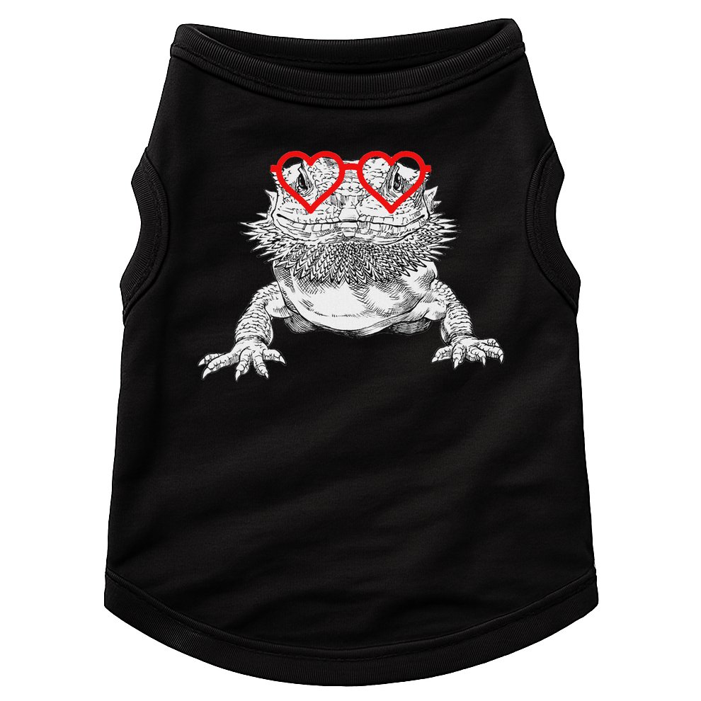 Bearded Dragon Valentines Day Beardie Mom Animal Lover Doggie Tank
