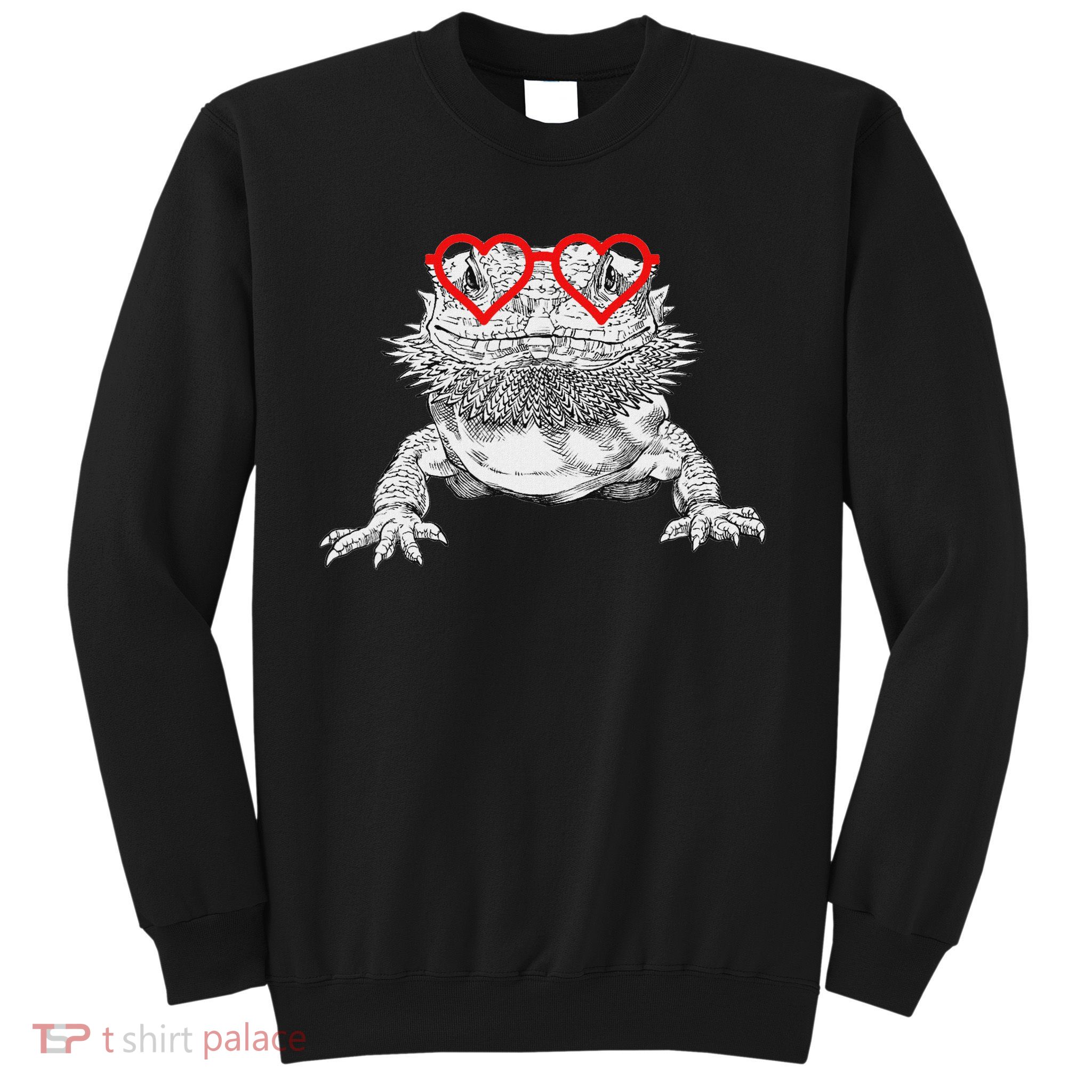 Bearded Dragon Valentines Day Beardie Mom Animal Lover Sweatshirt