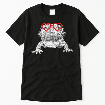 Bearded Dragon Valentines Day Beardie Mom Animal Lover Tall T-Shirt