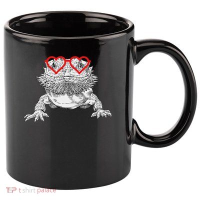 Bearded Dragon Valentines Day Beardie Mom Animal Lover 11oz C Handle Ceramic Mug