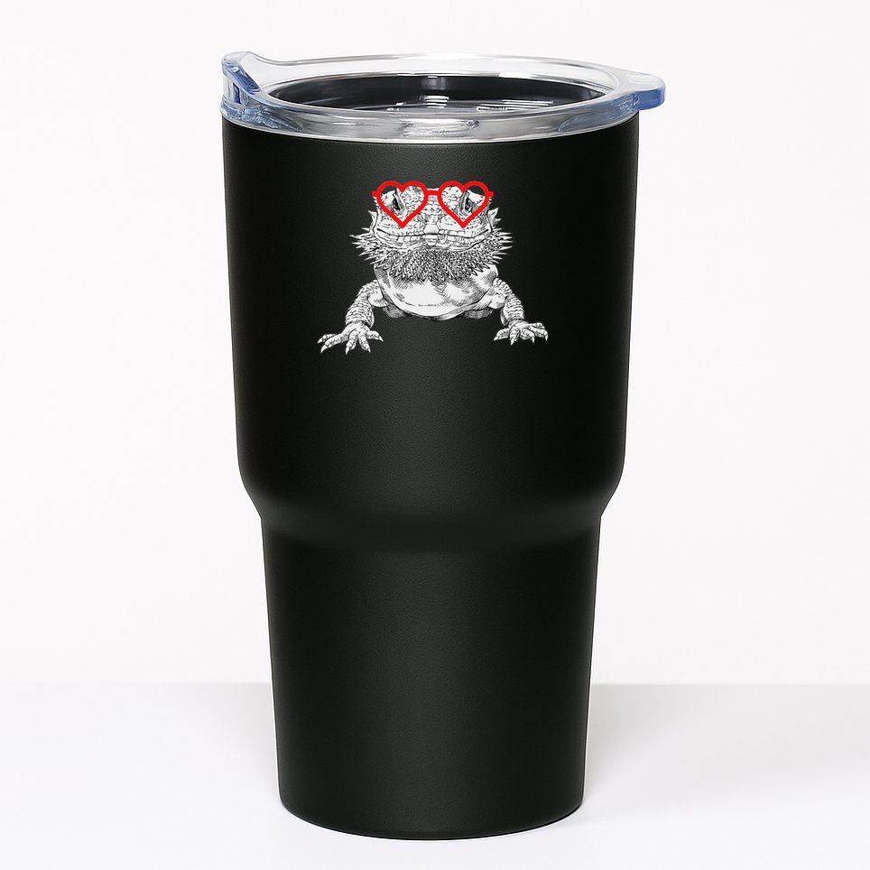 Bearded Dragon Valentines Day Beardie Mom Animal Lover Tumbler