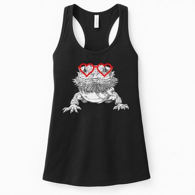 Bearded Dragon Valentines Day Beardie Mom Animal Lover Womens Tank Top