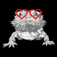 Bearded Dragon Valentines Day Beardie Mom Animal Lover Women's Crop Top Tee