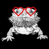 Bearded Dragon Valentines Day Beardie Mom Animal Lover Baby Bodysuit