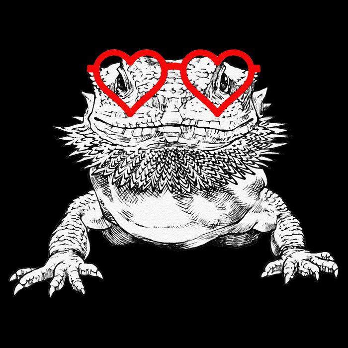 Bearded Dragon Valentines Day Beardie Mom Animal Lover Baby Bodysuit