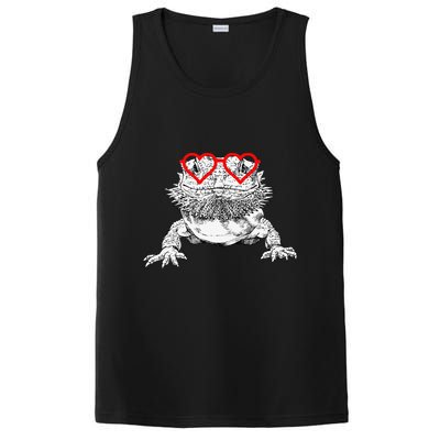 Bearded Dragon Valentines Day Beardie Mom Animal Lover PosiCharge Competitor Tank