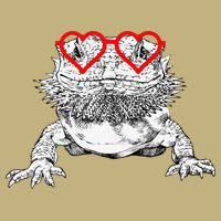 Bearded Dragon Valentines Day Beardie Mom Animal Lover Polo