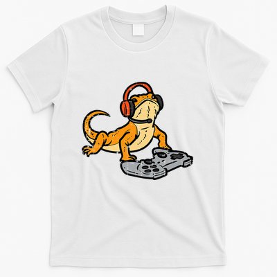 Bearded Dragon Video Gaming Funny Gamer Animal T-Shirt