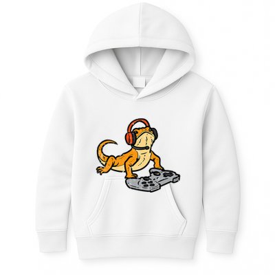 Bearded Dragon Video Gaming Funny Gamer Animal Kids Hoodie