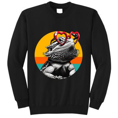 Bearded Dragon Valentines Day Beardie Mom Animal Lover Sweatshirt