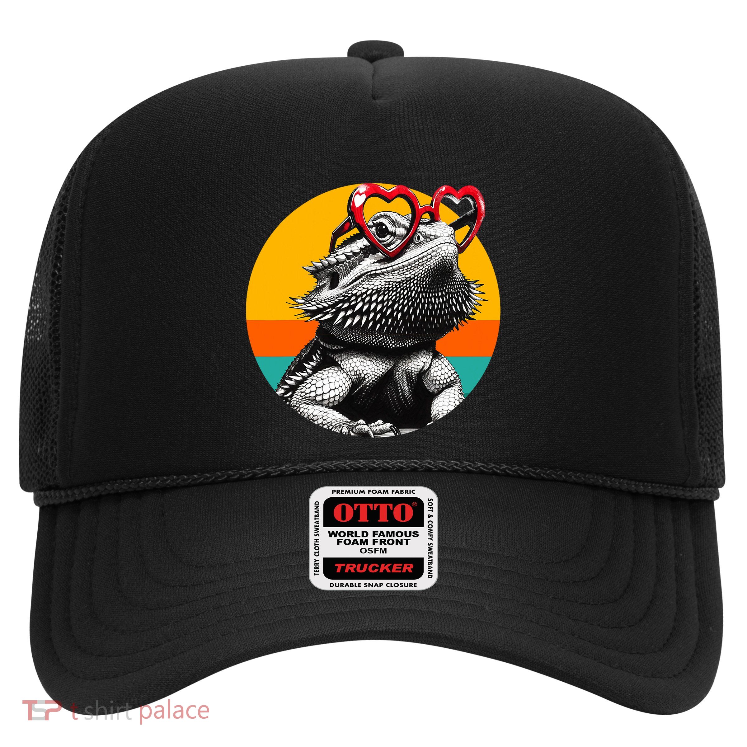 Bearded Dragon Valentines Day Beardie Mom Animal Lover Trucker Hat