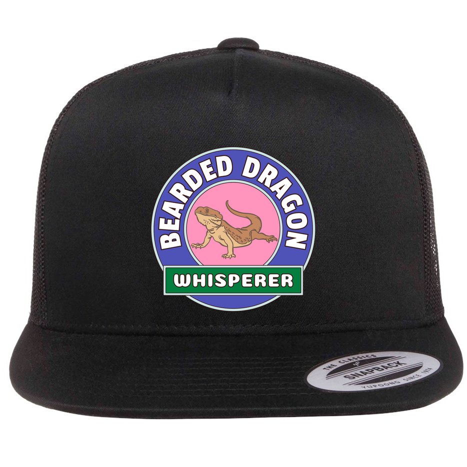 Bearded Dragon Whisperer Flat Bill Trucker Hat