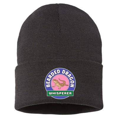 Bearded Dragon Whisperer Sustainable Knit Beanie