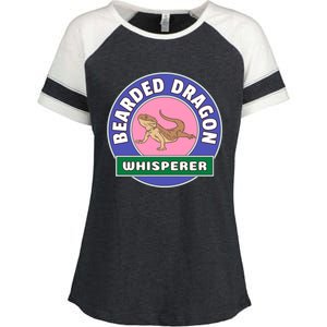 Bearded Dragon Whisperer Enza Ladies Jersey Colorblock Tee