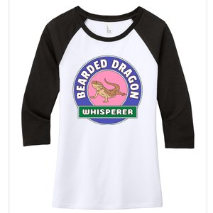 Bearded Dragon Whisperer Women's Tri-Blend 3/4-Sleeve Raglan Shirt