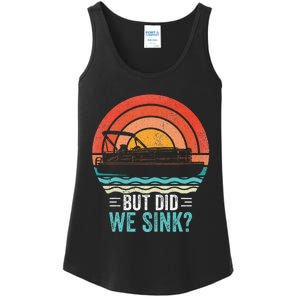 But Did We Sink Pontoon Funny Captain Boating Ladies Essential Tank