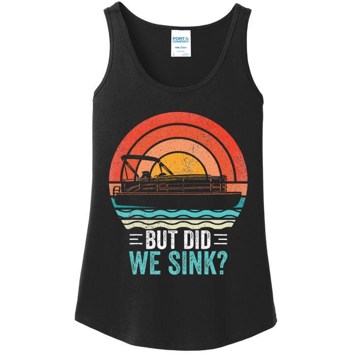 But Did We Sink Pontoon Funny Captain Boating Ladies Essential Tank