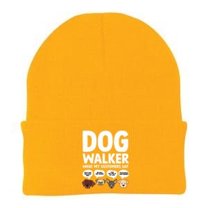 Best Dog Walker Design For Pet Walker Dog Walking Knit Cap Winter Beanie