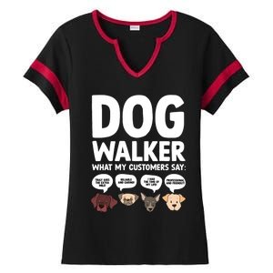 Best Dog Walker Design For Pet Walker Dog Walking Ladies Halftime Notch Neck Tee