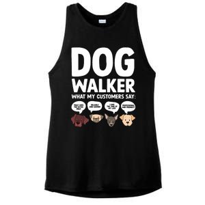 Best Dog Walker Design For Pet Walker Dog Walking Ladies PosiCharge Tri-Blend Wicking Tank