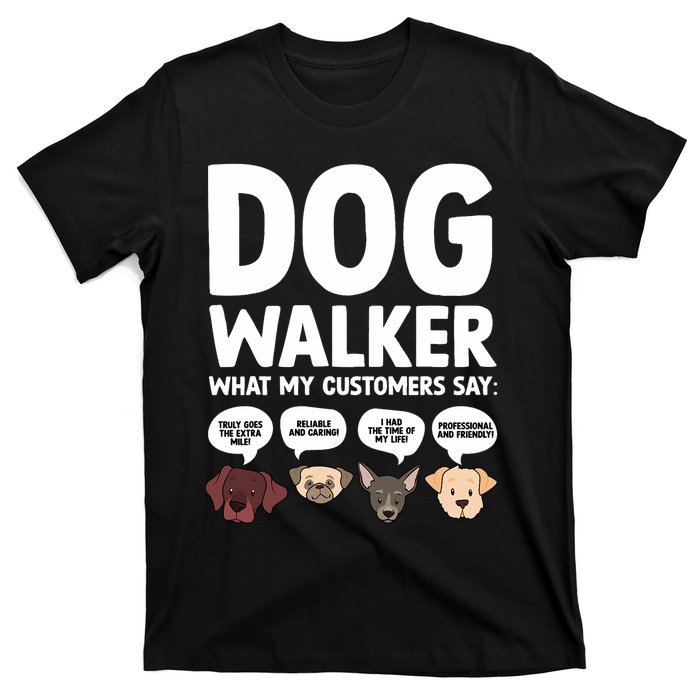 Best Dog Walker Design For Pet Walker Dog Walking T-Shirt