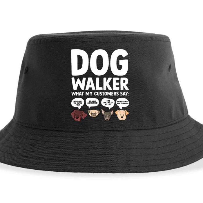 Best Dog Walker Design For Pet Walker Dog Walking Sustainable Bucket Hat