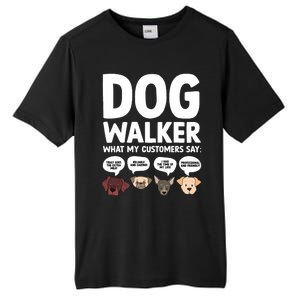 Best Dog Walker Design For Pet Walker Dog Walking Tall Fusion ChromaSoft Performance T-Shirt