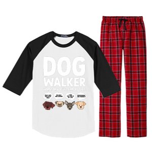 Best Dog Walker Design For Pet Walker Dog Walking Raglan Sleeve Pajama Set