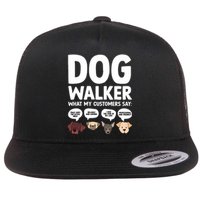 Best Dog Walker Design For Pet Walker Dog Walking Flat Bill Trucker Hat