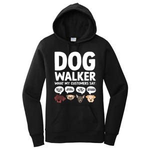 Best Dog Walker Design For Pet Walker Dog Walking Women's Pullover Hoodie