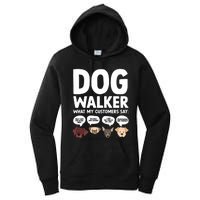 Best Dog Walker Design For Pet Walker Dog Walking Women's Pullover Hoodie