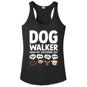 Best Dog Walker Design For Pet Walker Dog Walking Ladies PosiCharge Competitor Racerback Tank