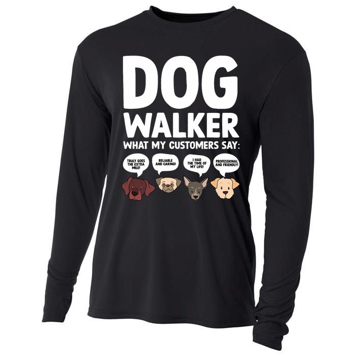 Best Dog Walker Design For Pet Walker Dog Walking Cooling Performance Long Sleeve Crew