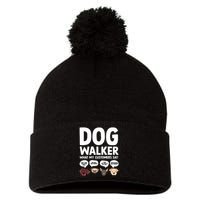 Best Dog Walker Design For Pet Walker Dog Walking Pom Pom 12in Knit Beanie