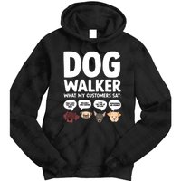 Best Dog Walker Design For Pet Walker Dog Walking Tie Dye Hoodie