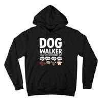 Best Dog Walker Design For Pet Walker Dog Walking Tall Hoodie