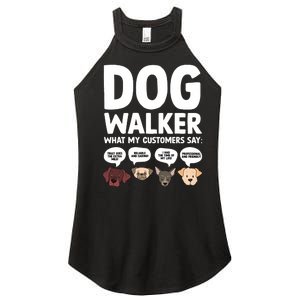 Best Dog Walker Design For Pet Walker Dog Walking Women's Perfect Tri Rocker Tank