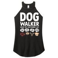 Best Dog Walker Design For Pet Walker Dog Walking Women's Perfect Tri Rocker Tank