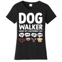 Best Dog Walker Design For Pet Walker Dog Walking Women's T-Shirt